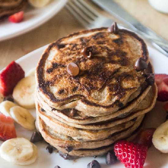 Classic Chocolate Chip Pancakes