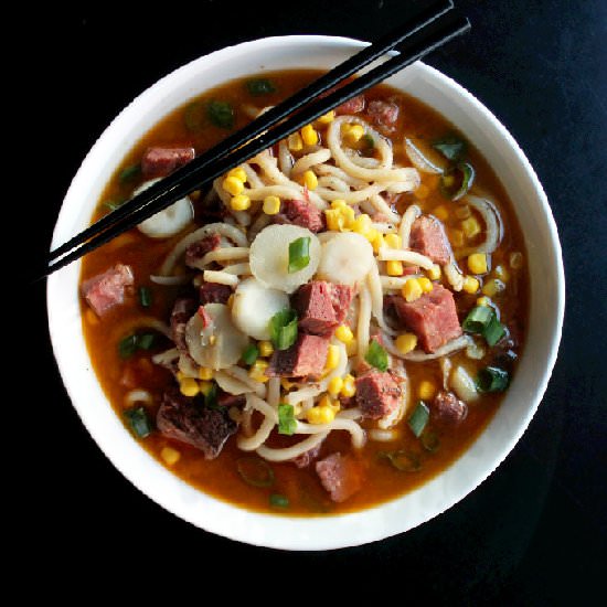 Brisket Udon Noodle Soup