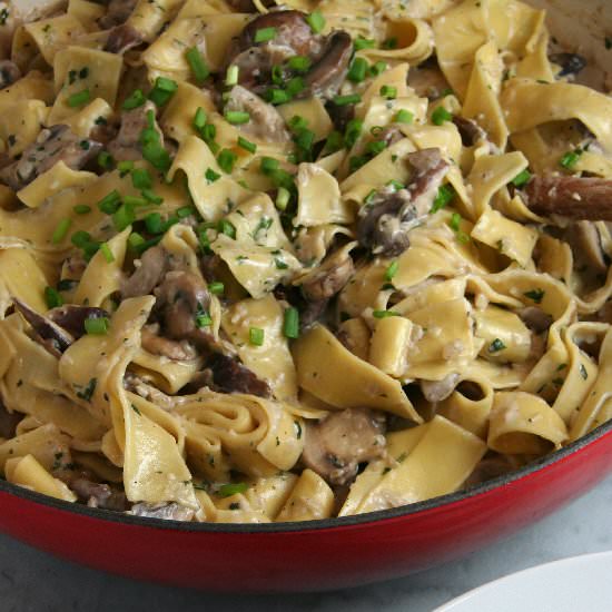 Creamy Mushroom Pappardelle