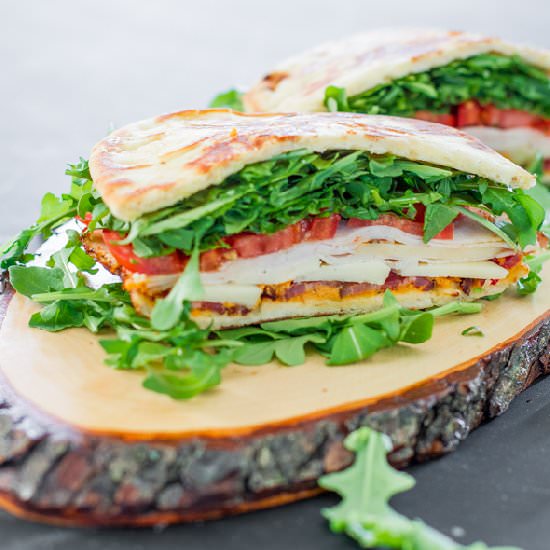 Bacon Chicken and Arugula Sandwich