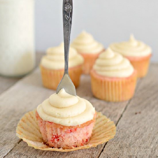 Cherry Chip Cupcakes