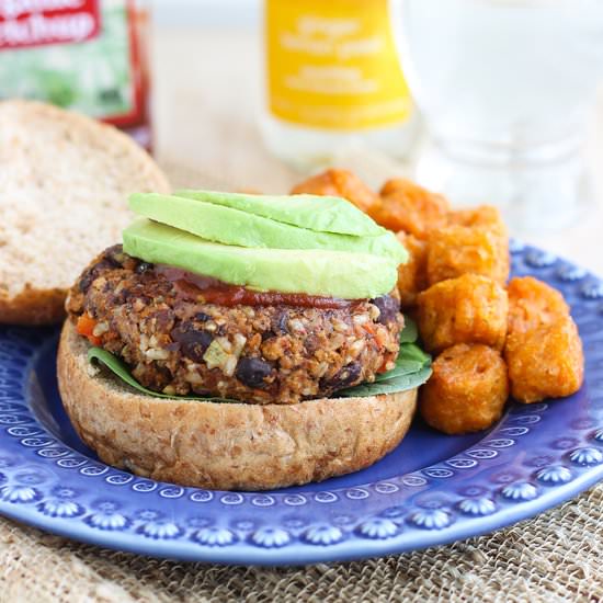 Black Bean Harissa Burgers