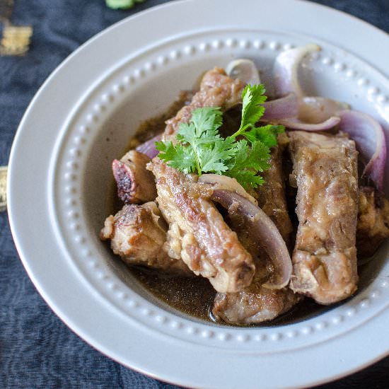 Pork Ribs Braised in Coconut Juice