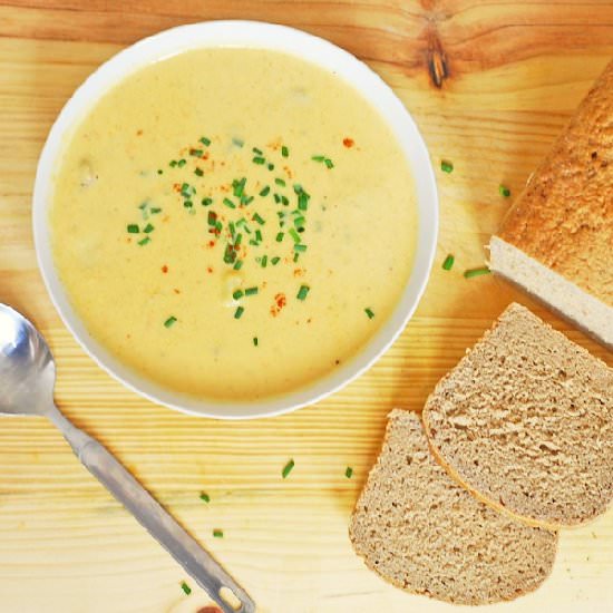 Healthified Beer & Sausage Chowder