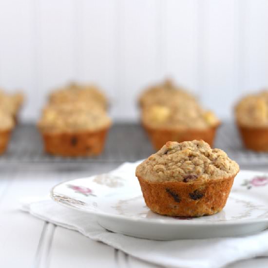 Apple Cherry Muffins