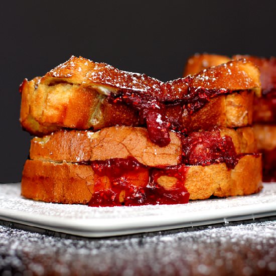 Sangria Stuffed French Toast