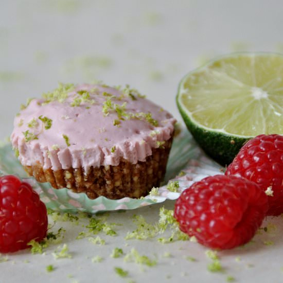 Raspberry Lime Vegan Cheesecake