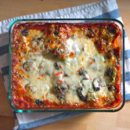 Spinach and Mushroom Lasagna