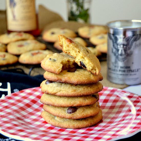 Rum Bacon & Chocolate Chip Cookies