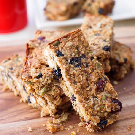 Cakey Oat, Fruit and Seed Bars