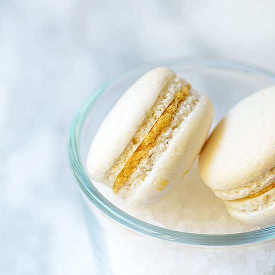 Salted Butter Caramel macarons