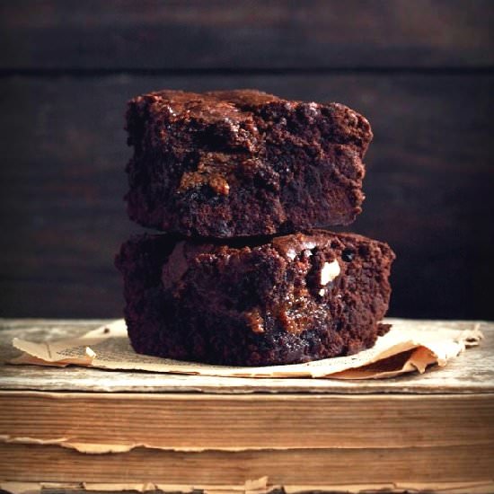 Caramel brownie