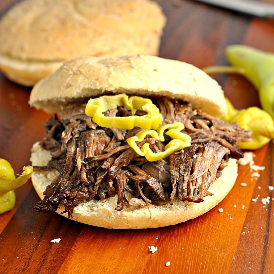 Crock Pot Italian Beef Sandwiches