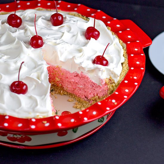 No-Bake Cherries Jubilee Pie