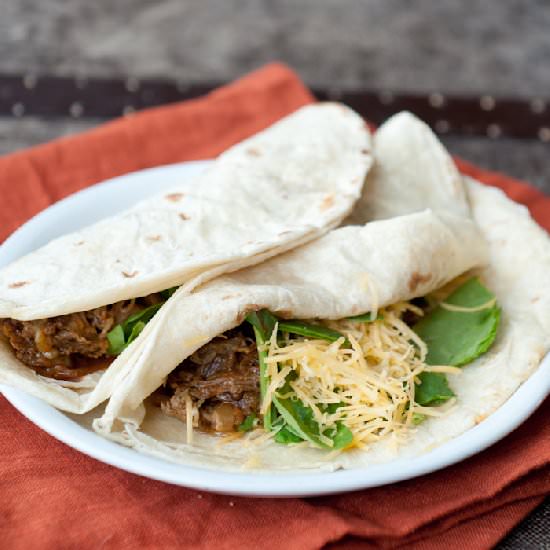 Slow Cooker Goat {or beef} Tacos