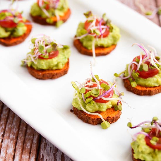 Sweet Potato + Avocado Bites
