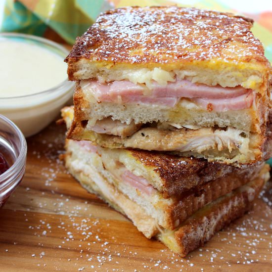 Monte Cristo with Mornay Sauce