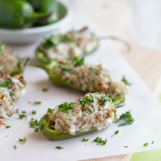 Sausage Stuffed Jalapeños