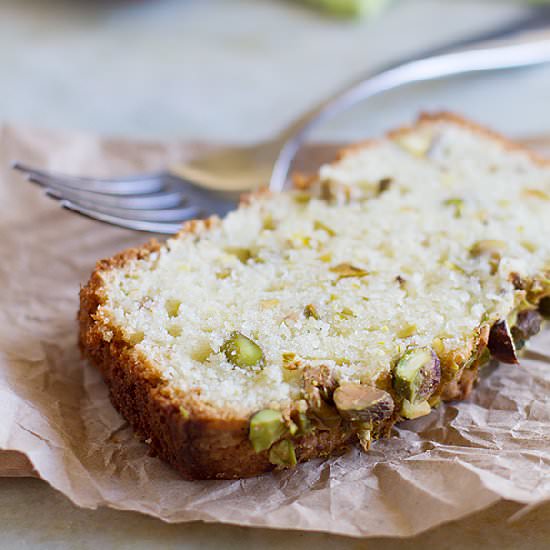 Pistachio Lemon Pound Cake