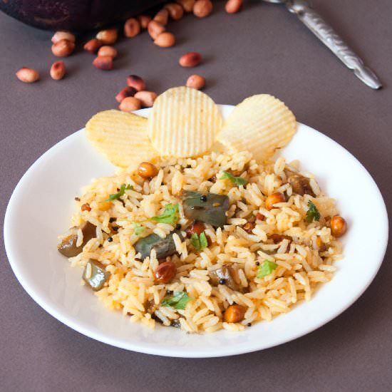Aubergine Pilaff