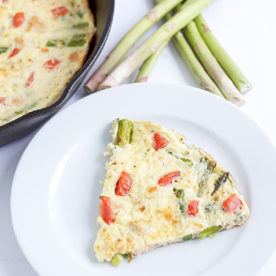 Salmon Asparagus Frittata