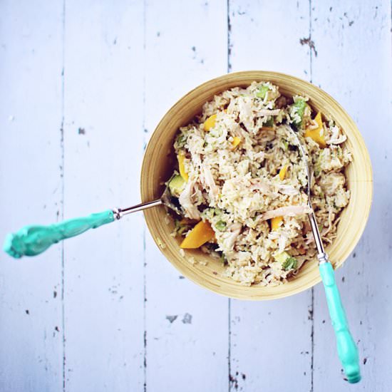 Mango, Chicken & Brown Rice Salad