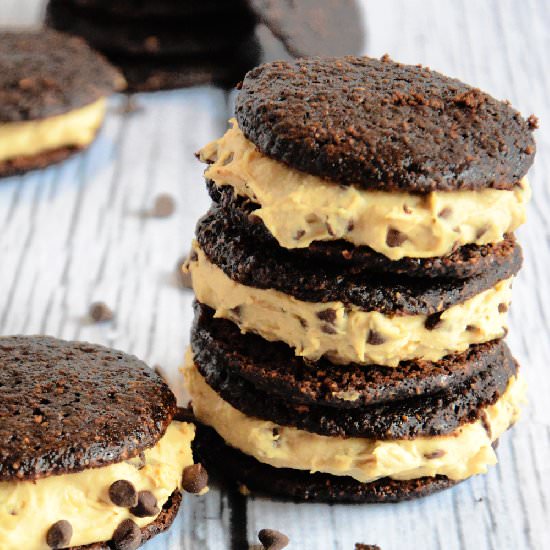 Cookie Dough Stuffed Whoopie Pies