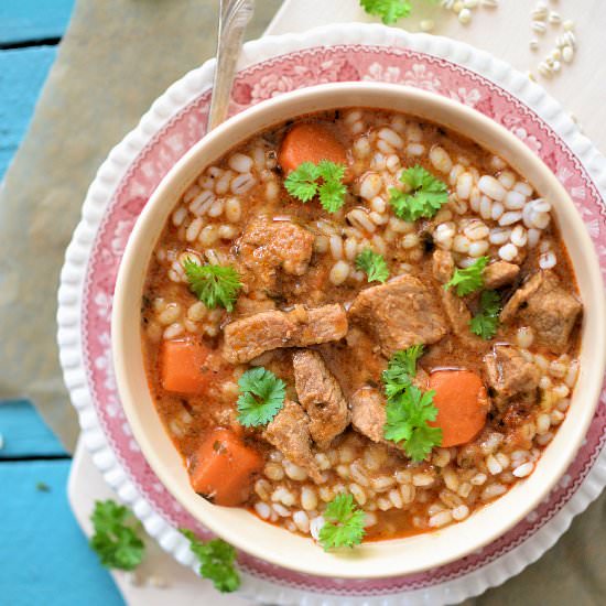 Beef Stew with Buckwheat Groats