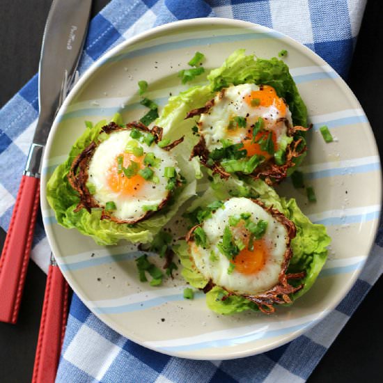 Potato Baskets with Eggs
