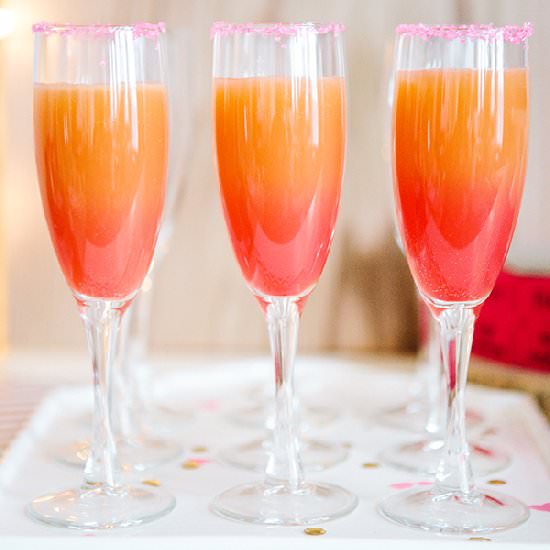 Ombré Grapefruit Cocktail