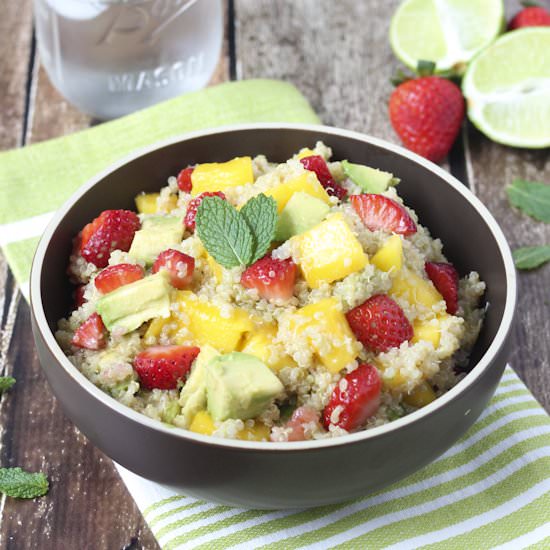 Strawberry Mango Avocado Quinoa