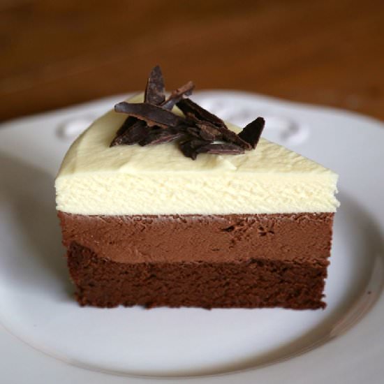 Triple Chocolate Mousse Cake