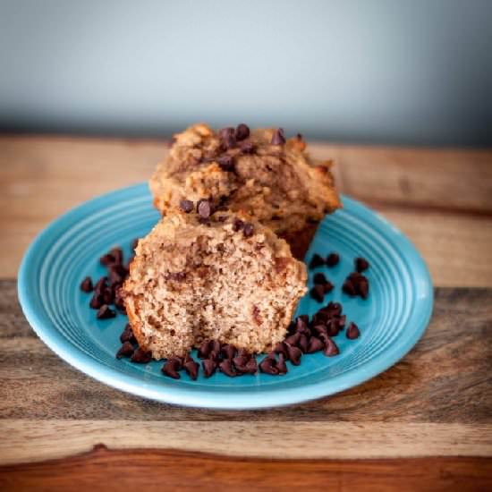 Peanut Butter Banana Muffins
