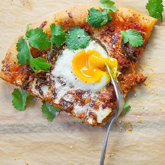 Chorizo Breakfast Pizza