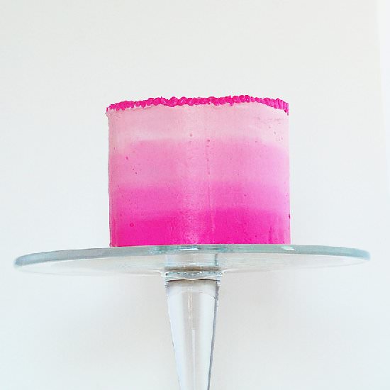 Pink Ombre Party Cake
