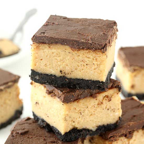 Buckeye Cheesecake Bars