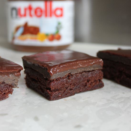 Nutella Ganche Oreo Truffle Brownie