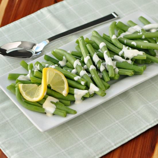 Green Beans with Lemon Aioli