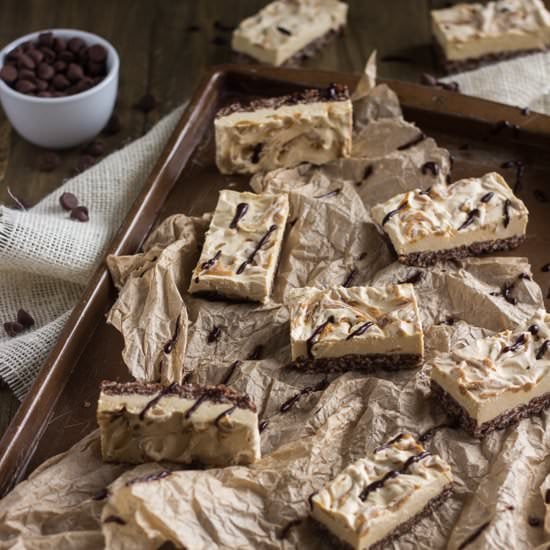Chocolate PB Cheesecake Bars