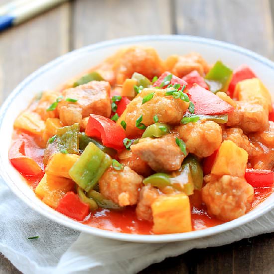 Sweet and Sour Pork with Pineapple