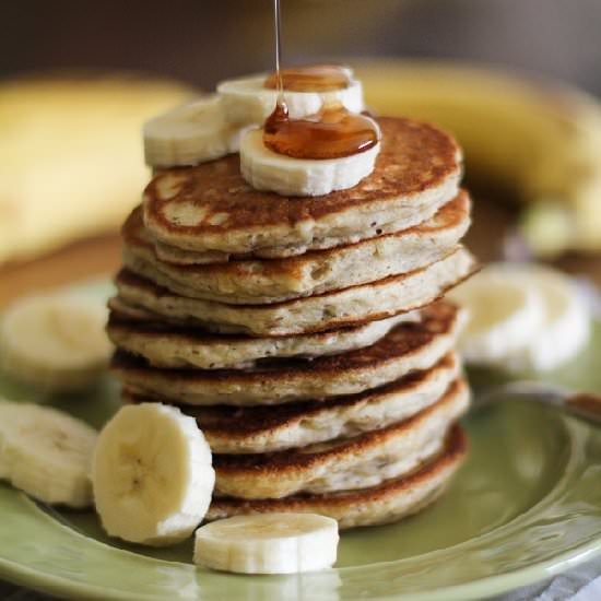 Banana Silver Dollar Pancakes