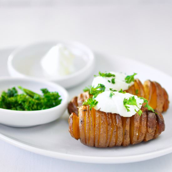 Hasselback potatoes