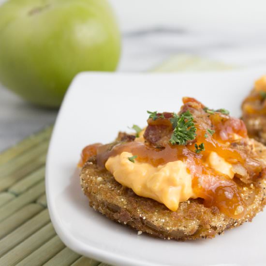 Loaded Fried Green Tomatoes