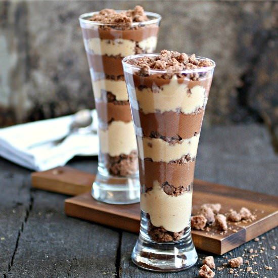 Chocolate & PB Crumb Parfait