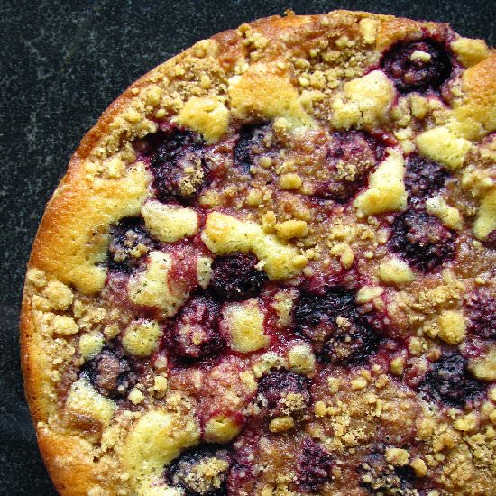 Apple & Blackberry Streusel Cake