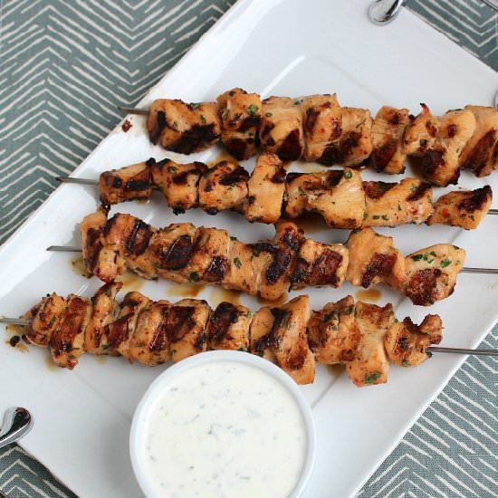 Chipotle Chicken Kebabs