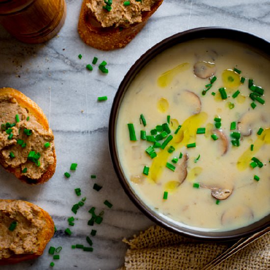 Truffled Cream of Mushroom Soup