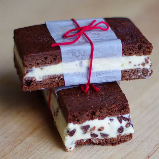 Chocolate Chip Ice Cream Sandwiches
