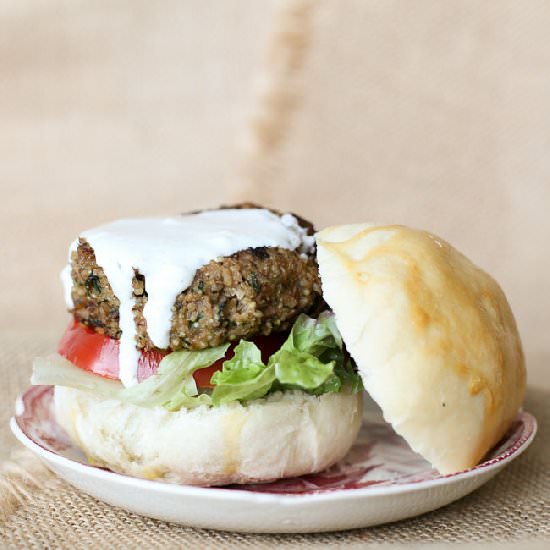 Bulgur Quinoa Veggie Burgers