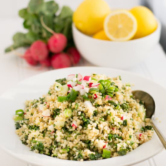 Kale and Radish Tabbouleh